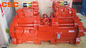 Excavator Kawasaki kpm hydraulic pump K3V140 Series 14821635 Red Color