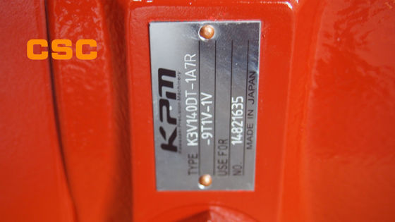 Excavator  kpm hydraulic pump K3V140 Series 14821635 Red Color